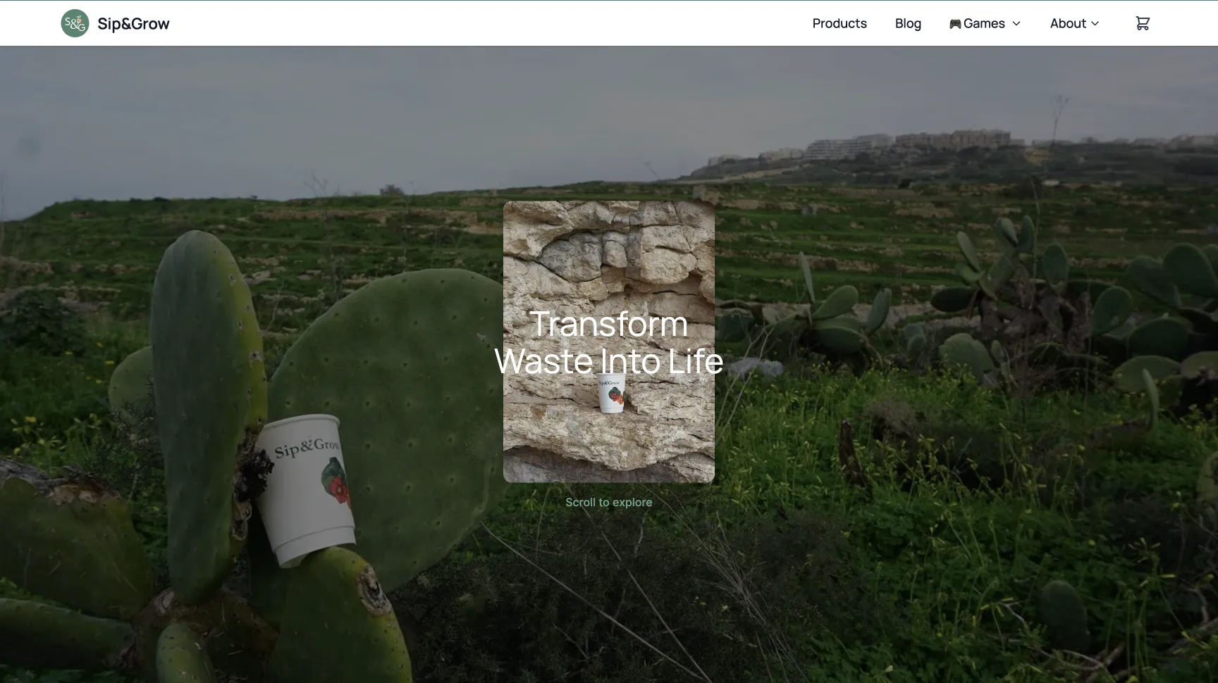 Sip & Grow - A modern business website built with Next.js, React, and TypeScript