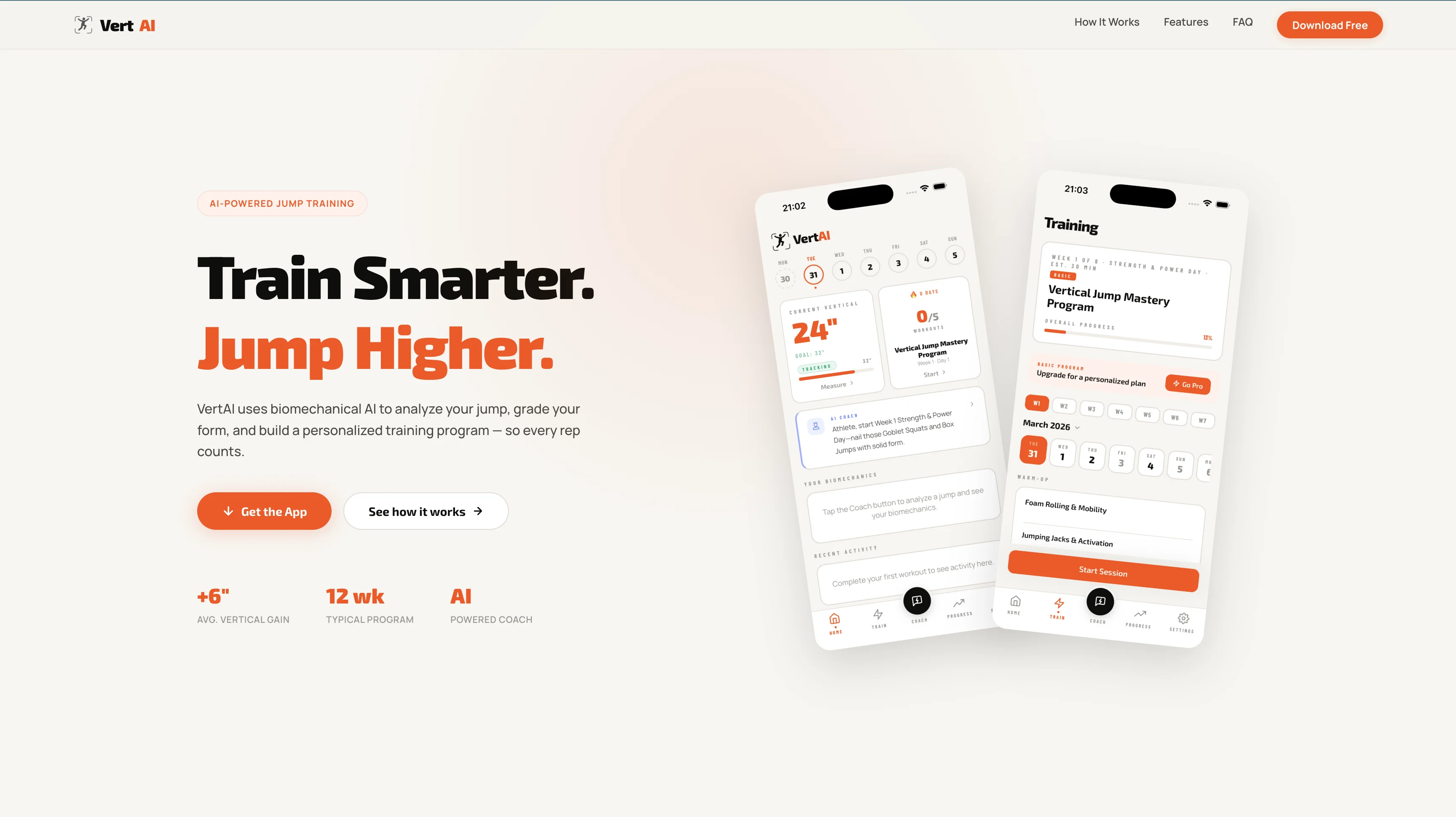 VertAI — AI-powered vertical jump training app